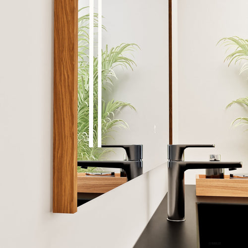 Fluvia QUADRO Mirror with Integrated LED Lighting - ROVALUX