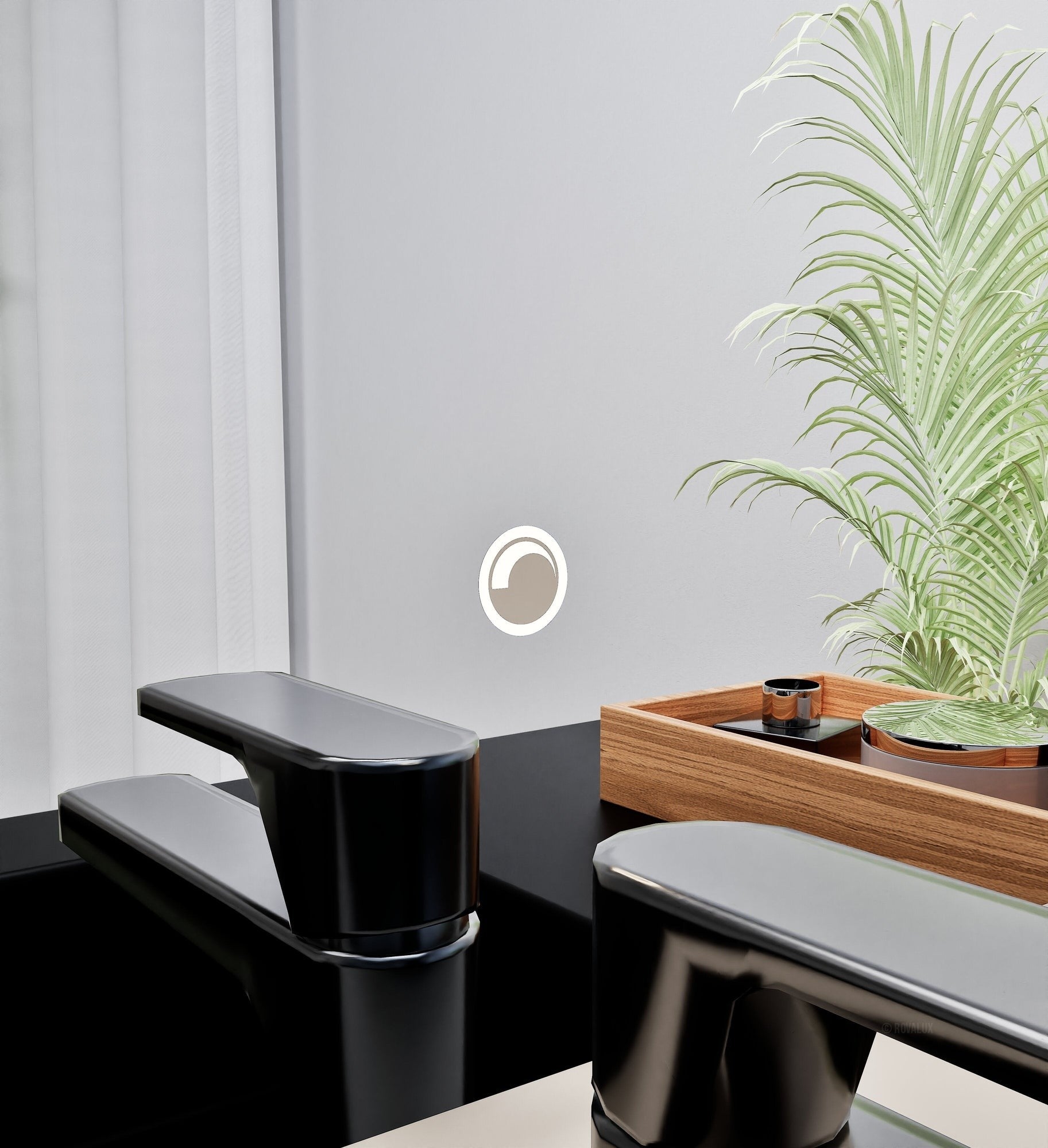 Fluvia QUADRO Mirror with Integrated LED Lighting - ROVALUX