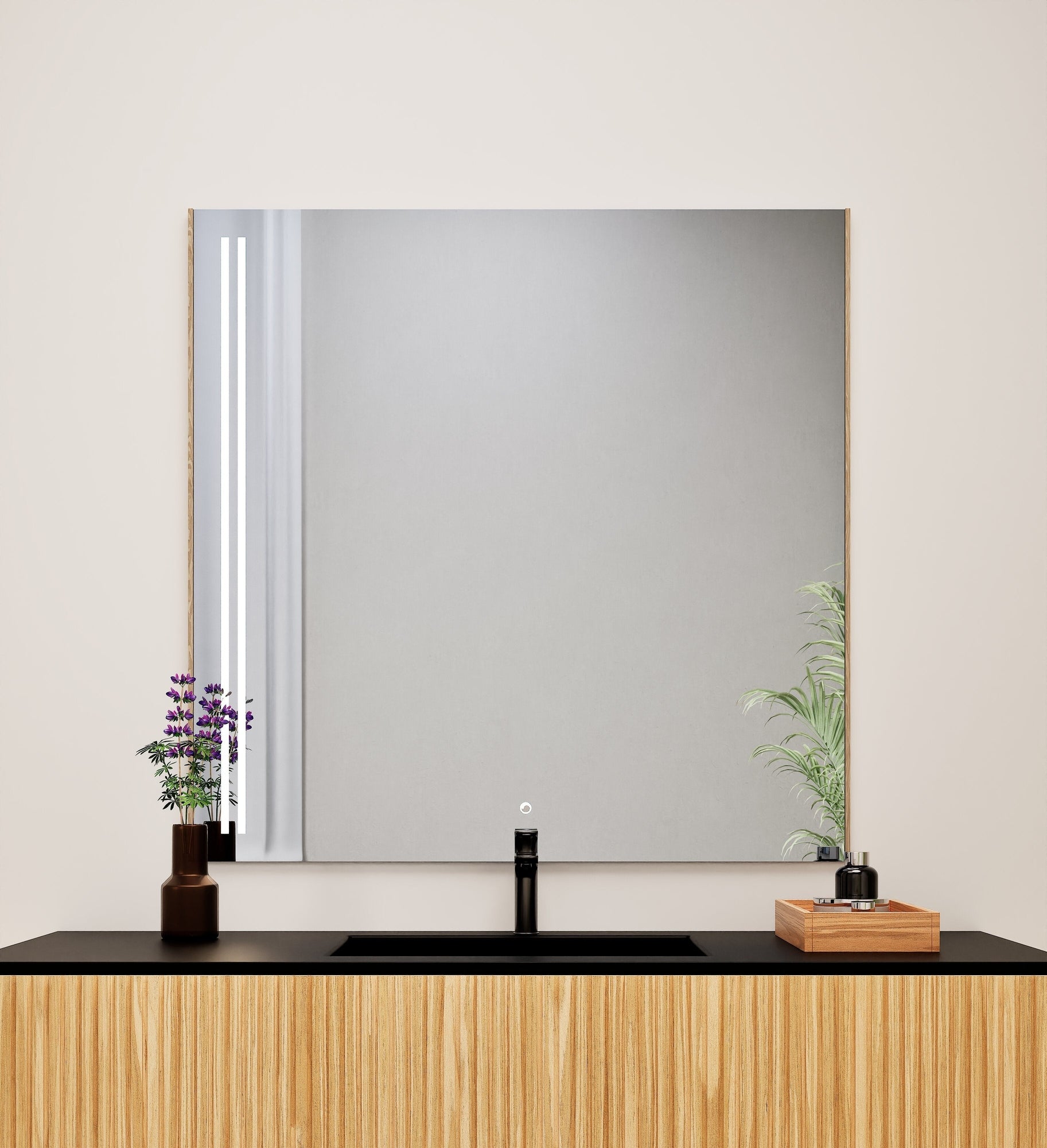 Fluvia QUADRO Mirror with Integrated LED Lighting - ROVALUX