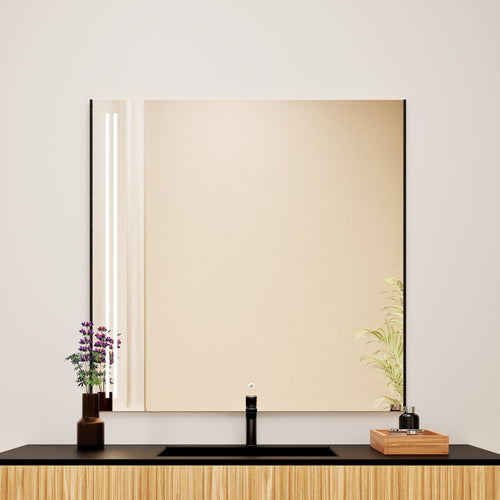 Fluvia QUADRO Mirror with Integrated LED Lighting - ROVALUX