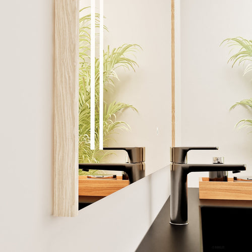 Fluvia QUADRO Mirror with Integrated LED Lighting - ROVALUX