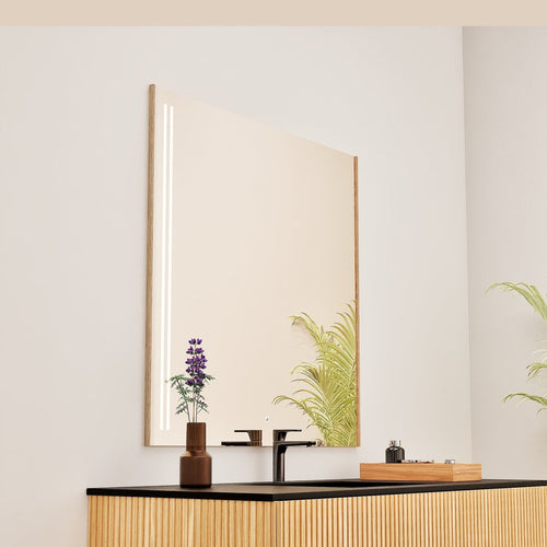 Fluvia QUADRO Mirror with Integrated LED Lighting - ROVALUX
