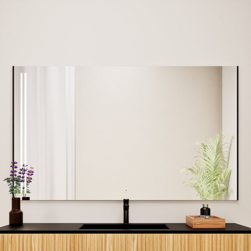 Fluvia RECTO Mirror with Integrated LED Lighting - ROVALUX