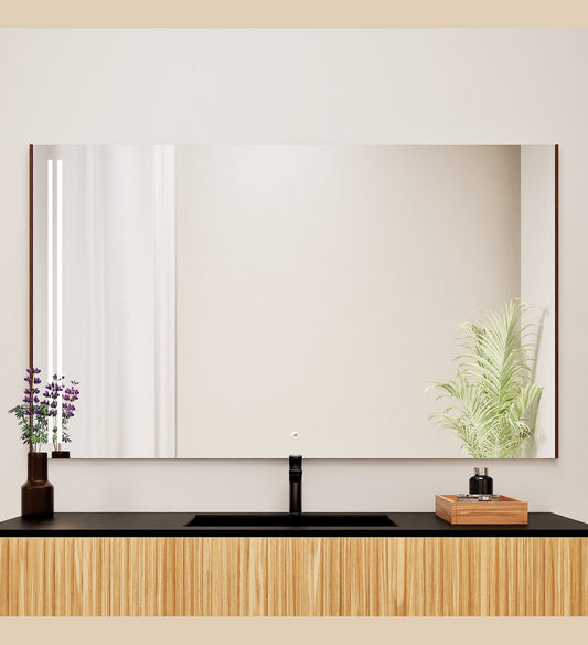 Fluvia RECTO Mirror with Integrated LED Lighting - ROVALUX