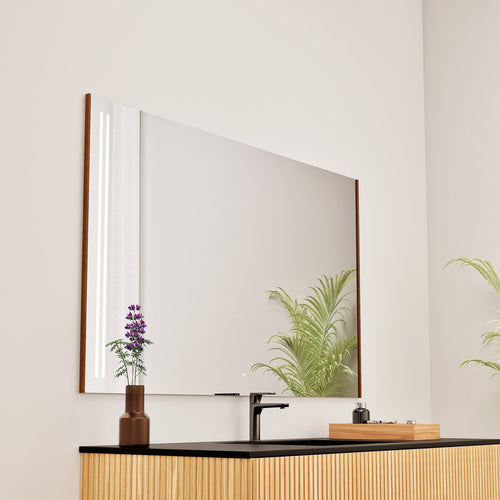 Fluvia RECTO Mirror with Integrated LED Lighting - ROVALUX
