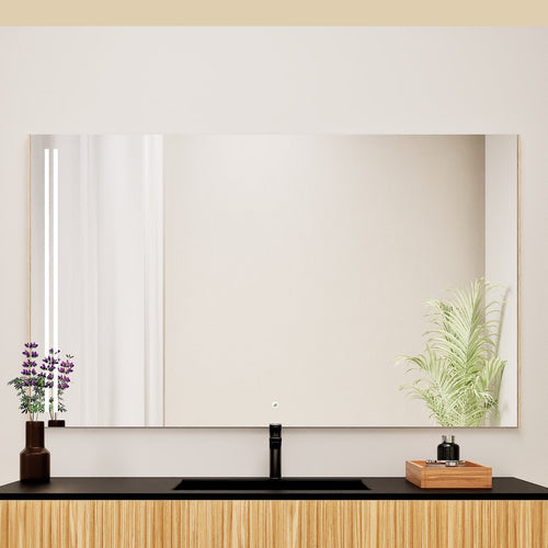 Fluvia RECTO Mirror with Integrated LED Lighting - ROVALUX