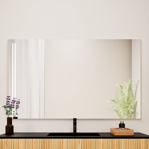 Fluvia RECTO Mirror with Integrated LED Lighting - ROVALUX