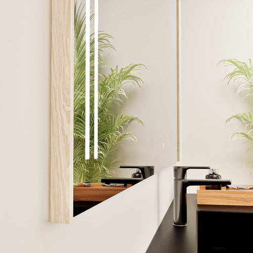Fluvia RECTO Mirror with Integrated LED Lighting - ROVALUX