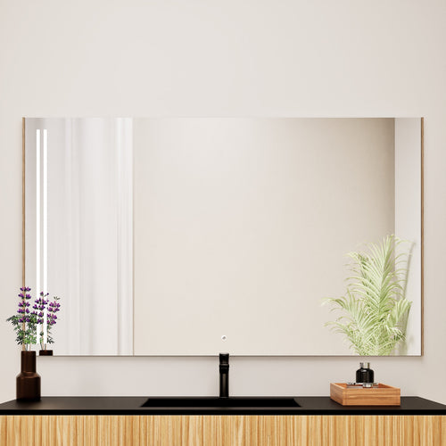 Fluvia RECTO Mirror with Integrated LED Lighting - ROVALUX