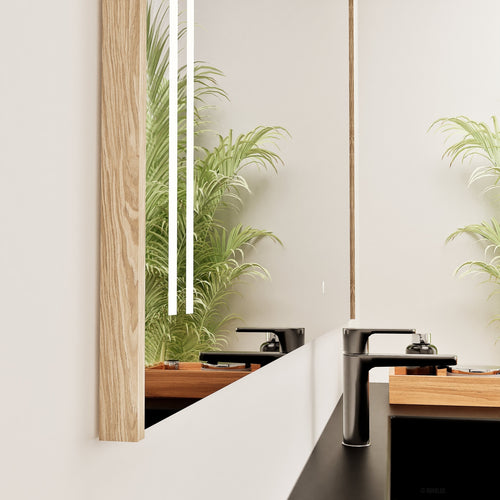 Fluvia RECTO Mirror with Integrated LED Lighting - ROVALUX