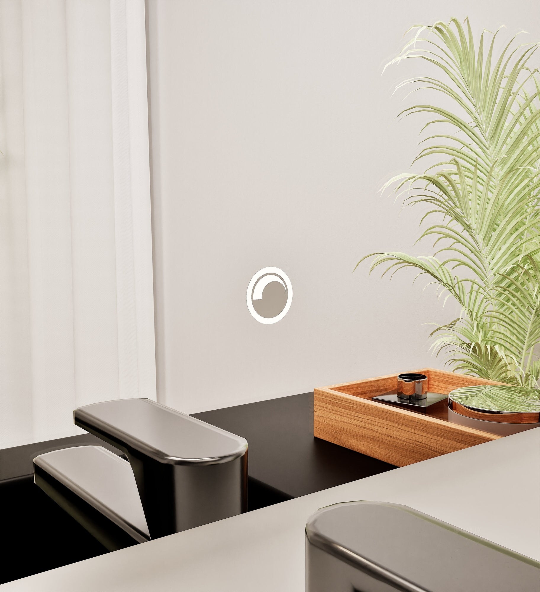 Fluvia RECTO Mirror with Integrated LED Lighting - ROVALUX