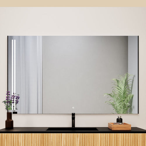 Fluvia RECTO Mirror with Integrated LED Lighting - ROVALUX