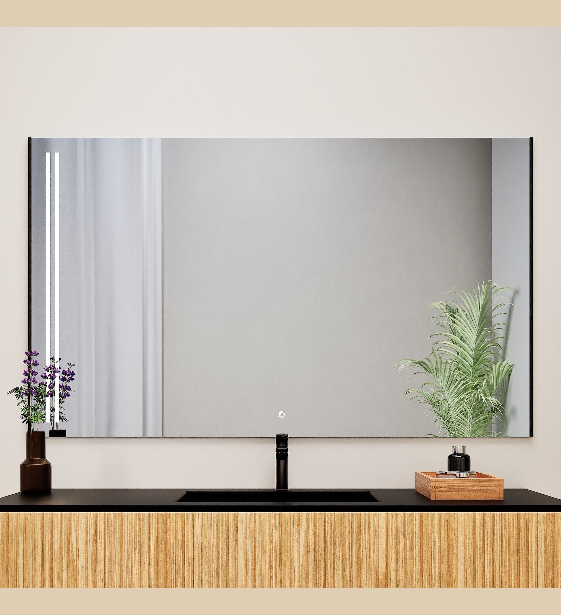 Fluvia RECTO Mirror with Integrated LED Lighting - ROVALUX