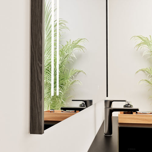 Fluvia RECTO Mirror with Integrated LED Lighting - ROVALUX