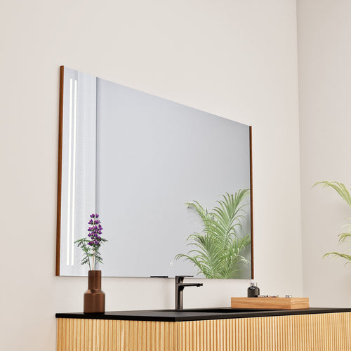 Fluvia RECTO Mirror with Integrated LED Lighting - ROVALUX