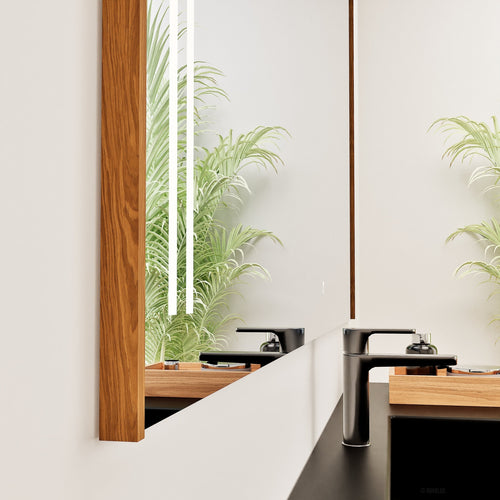 Fluvia RECTO Mirror with Integrated LED Lighting - ROVALUX