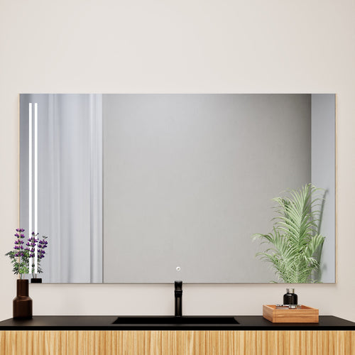 Fluvia RECTO Mirror with Integrated LED Lighting - ROVALUX