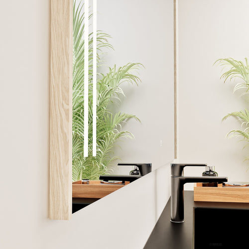 Fluvia RECTO Mirror with Integrated LED Lighting - ROVALUX
