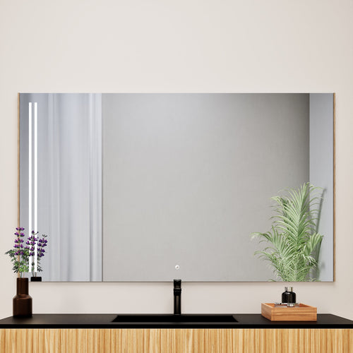 Fluvia RECTO Mirror with Integrated LED Lighting - ROVALUX