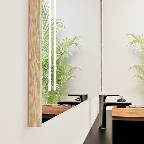 Fluvia RECTO Mirror with Integrated LED Lighting - ROVALUX