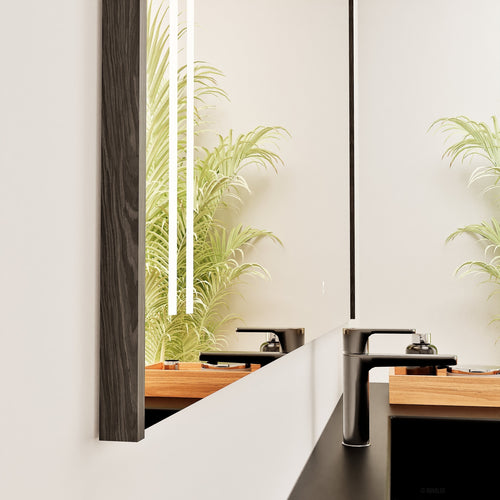 Fluvia RECTO Mirror with Integrated LED Lighting - ROVALUX
