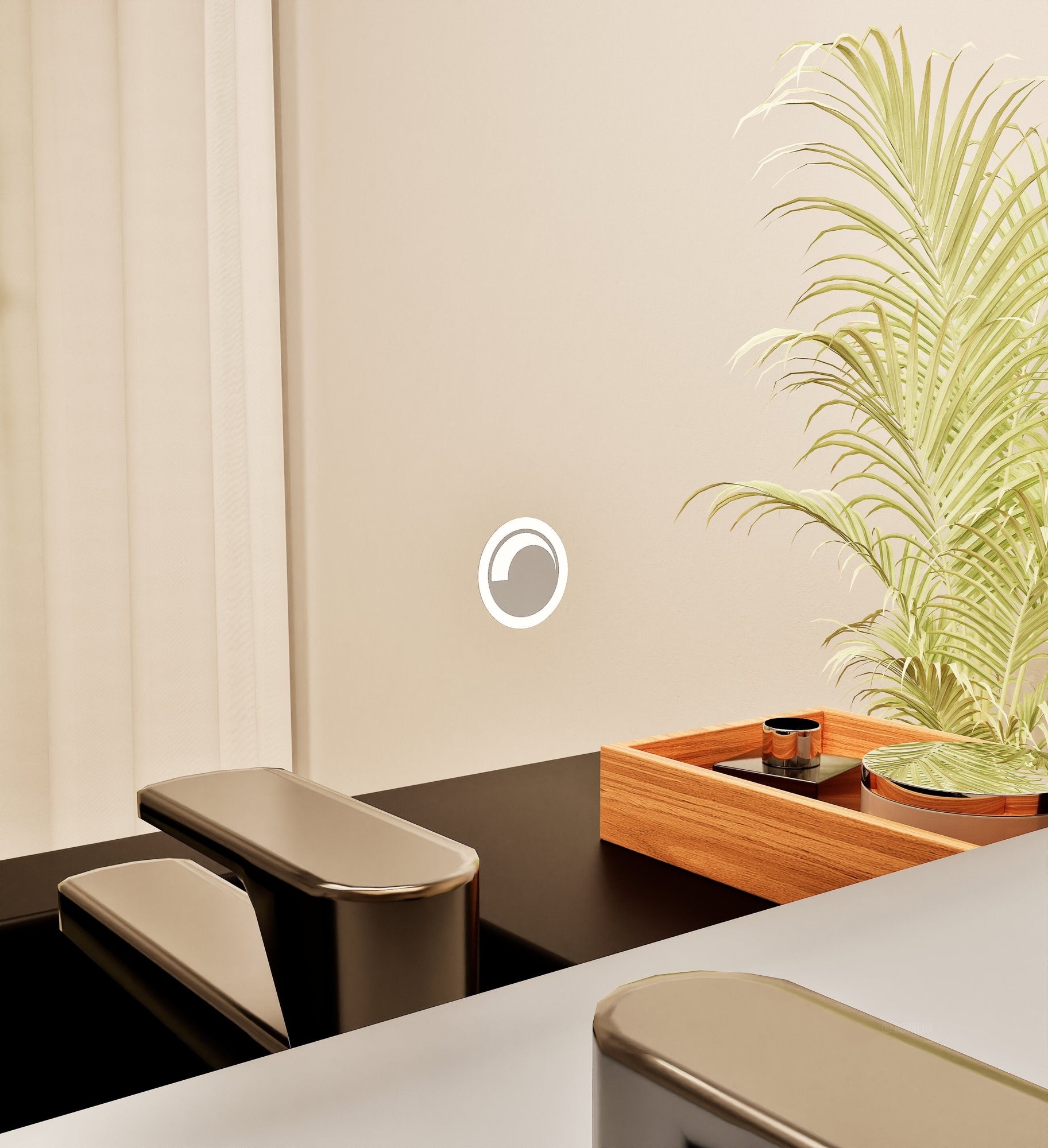 Fluvia RECTO Mirror with Integrated LED Lighting - ROVALUX