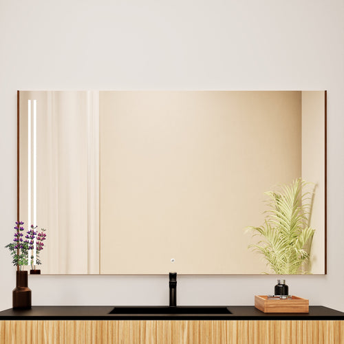 Fluvia RECTO Mirror with Integrated LED Lighting - ROVALUX