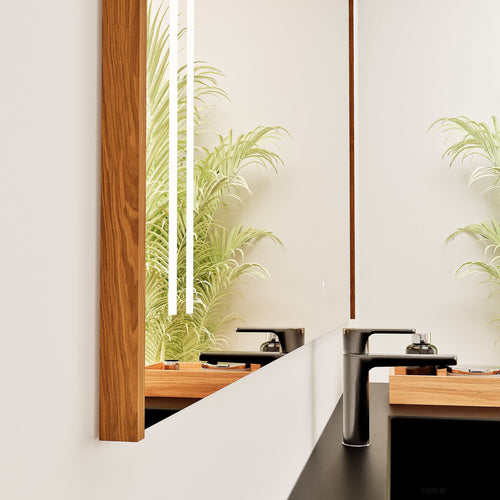 Fluvia RECTO Mirror with Integrated LED Lighting - ROVALUX