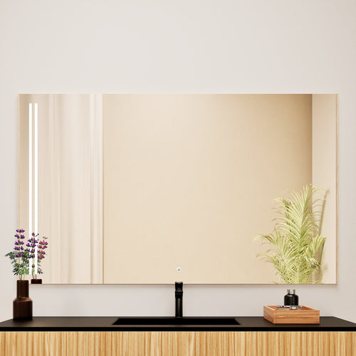 Fluvia RECTO Mirror with Integrated LED Lighting - ROVALUX