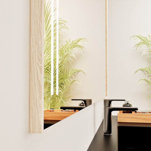 Fluvia RECTO Mirror with Integrated LED Lighting - ROVALUX