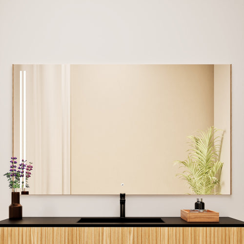 Fluvia RECTO Mirror with Integrated LED Lighting - ROVALUX
