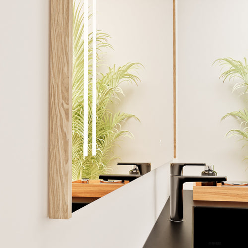 Fluvia RECTO Mirror with Integrated LED Lighting - ROVALUX
