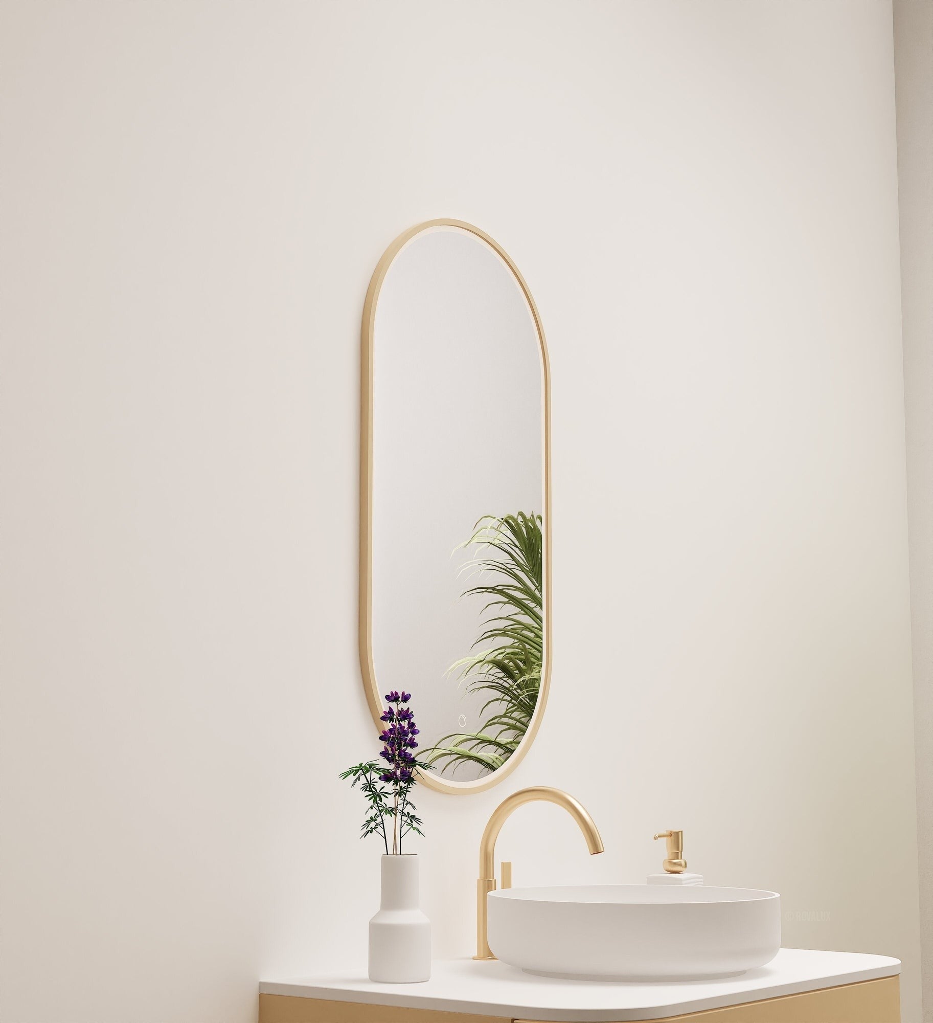 Serenia Evalo Mirror with Integrated LED Lighting - ROVALUX