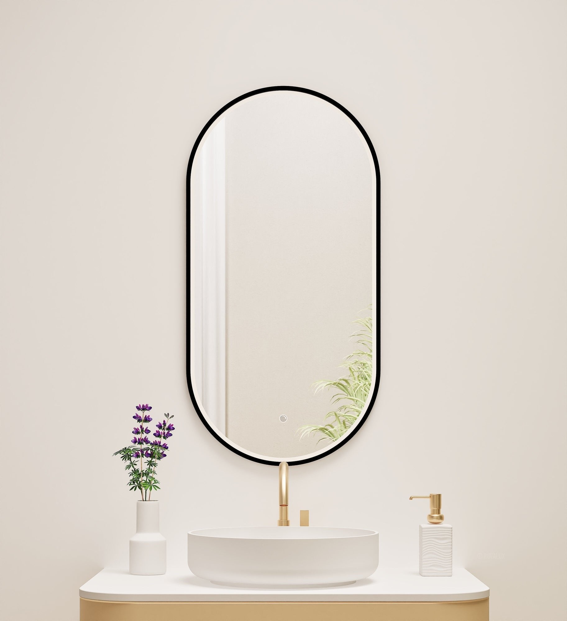 Serenia Evalo Mirror with Integrated LED Lighting - ROVALUX