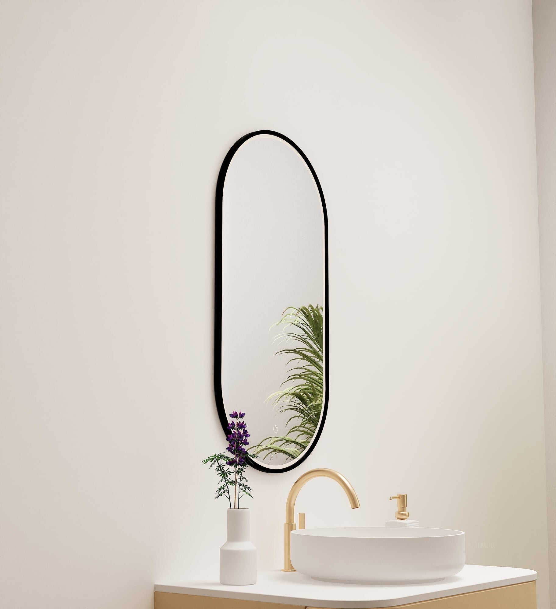 Serenia Evalo Mirror with Integrated LED Lighting - ROVALUX