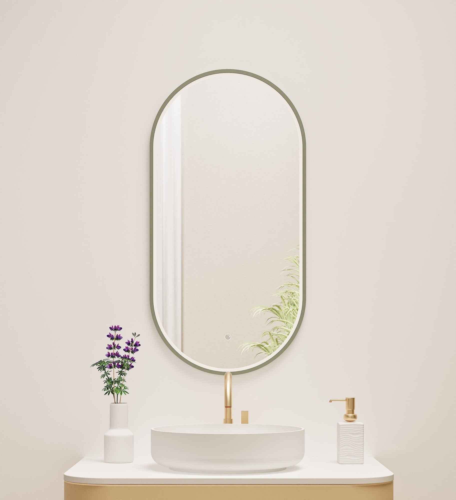 Serenia Evalo Mirror with Integrated LED Lighting - ROVALUX