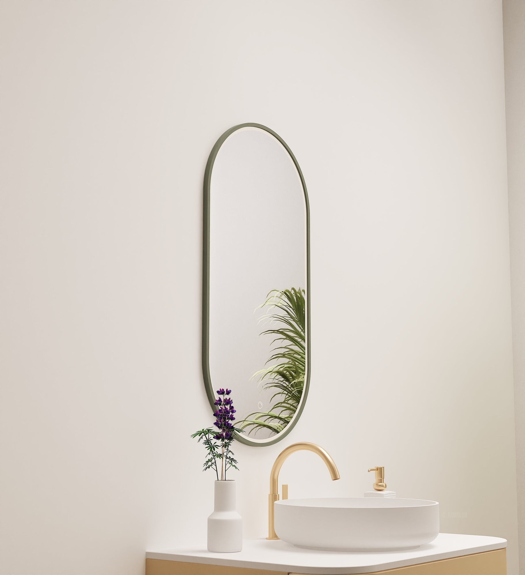 Serenia Evalo Mirror with Integrated LED Lighting - ROVALUX