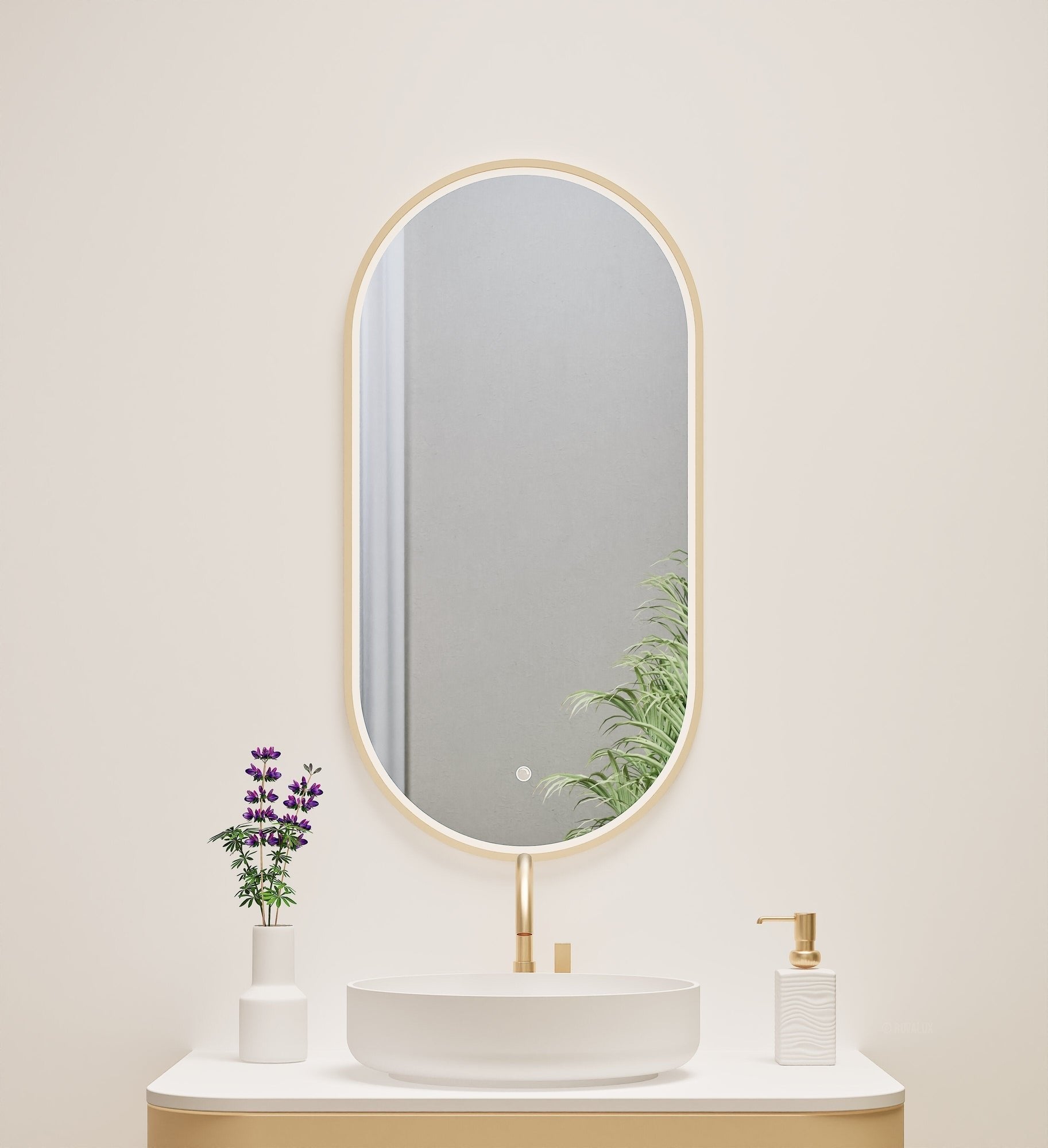 Serenia Evalo Mirror with Integrated LED Lighting - ROVALUX