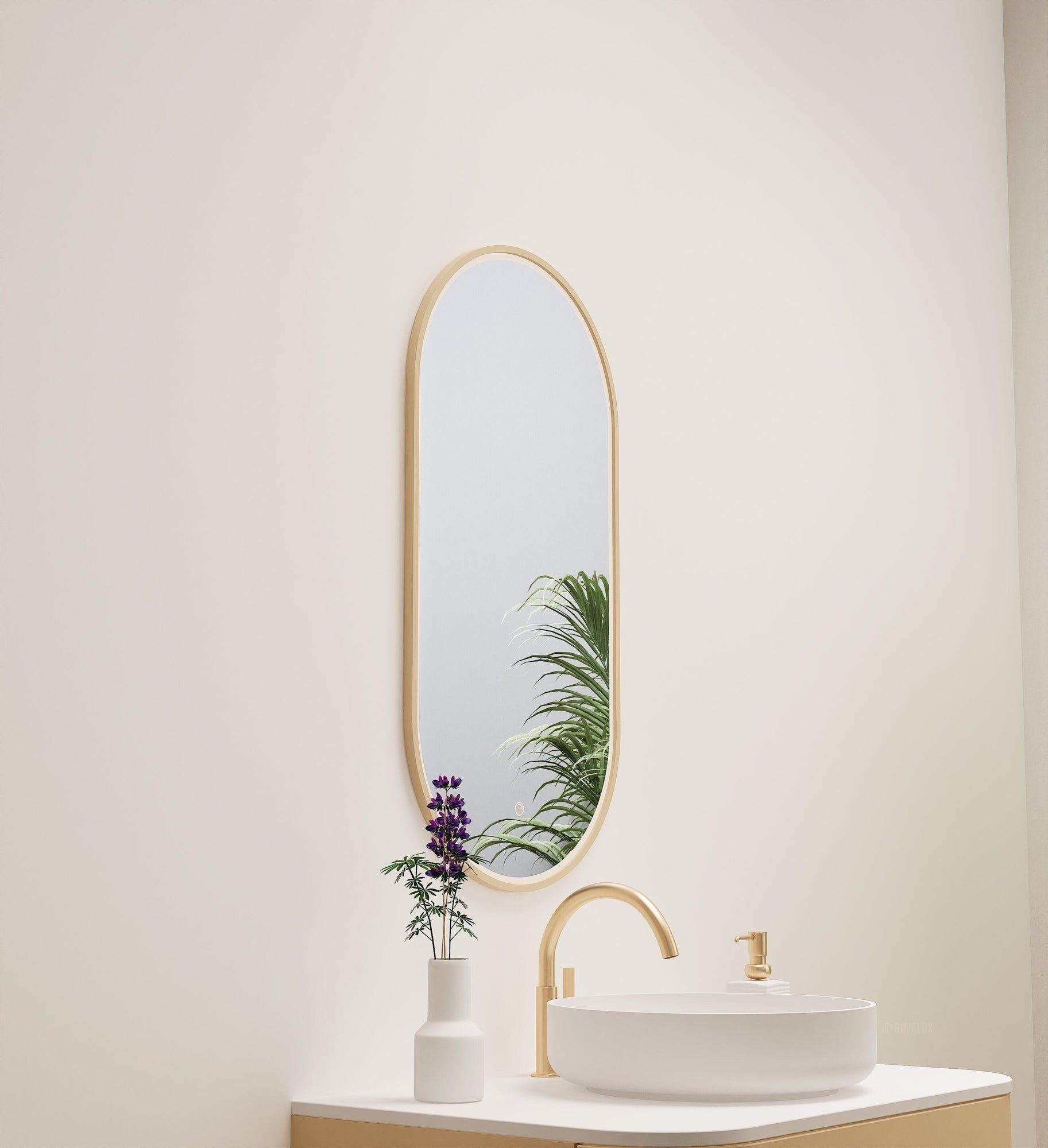 Serenia Evalo Mirror with Integrated LED Lighting - ROVALUX
