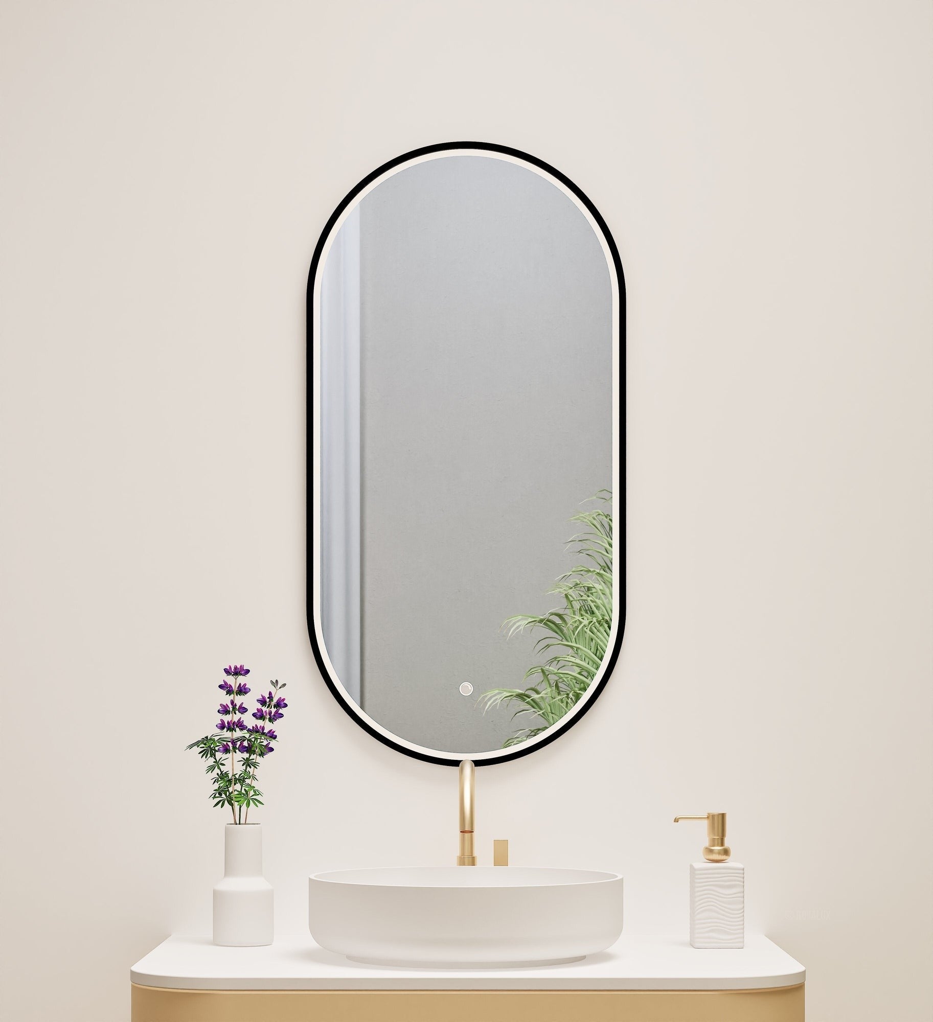 Serenia Evalo Mirror with Integrated LED Lighting - ROVALUX