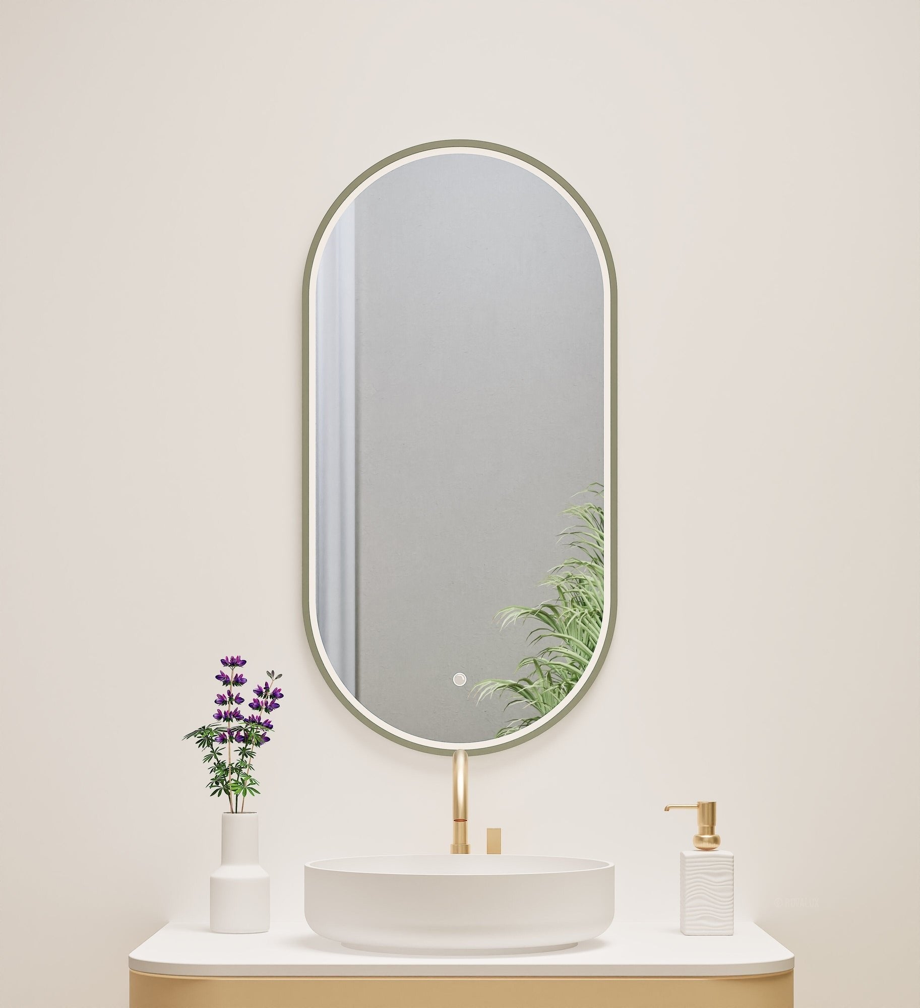 Serenia Evalo Mirror with Integrated LED Lighting - ROVALUX