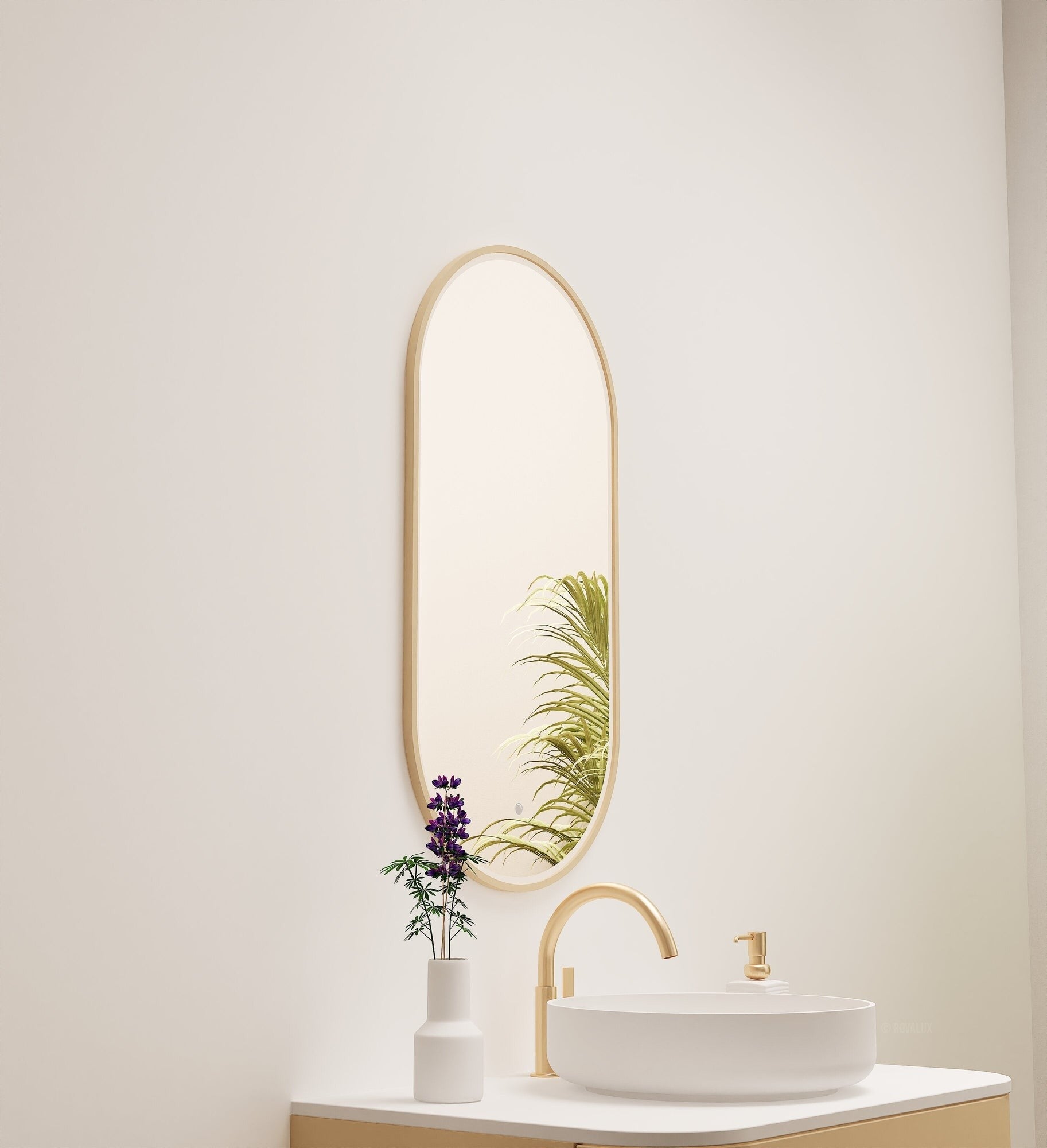 Serenia Evalo Mirror with Integrated LED Lighting - ROVALUX