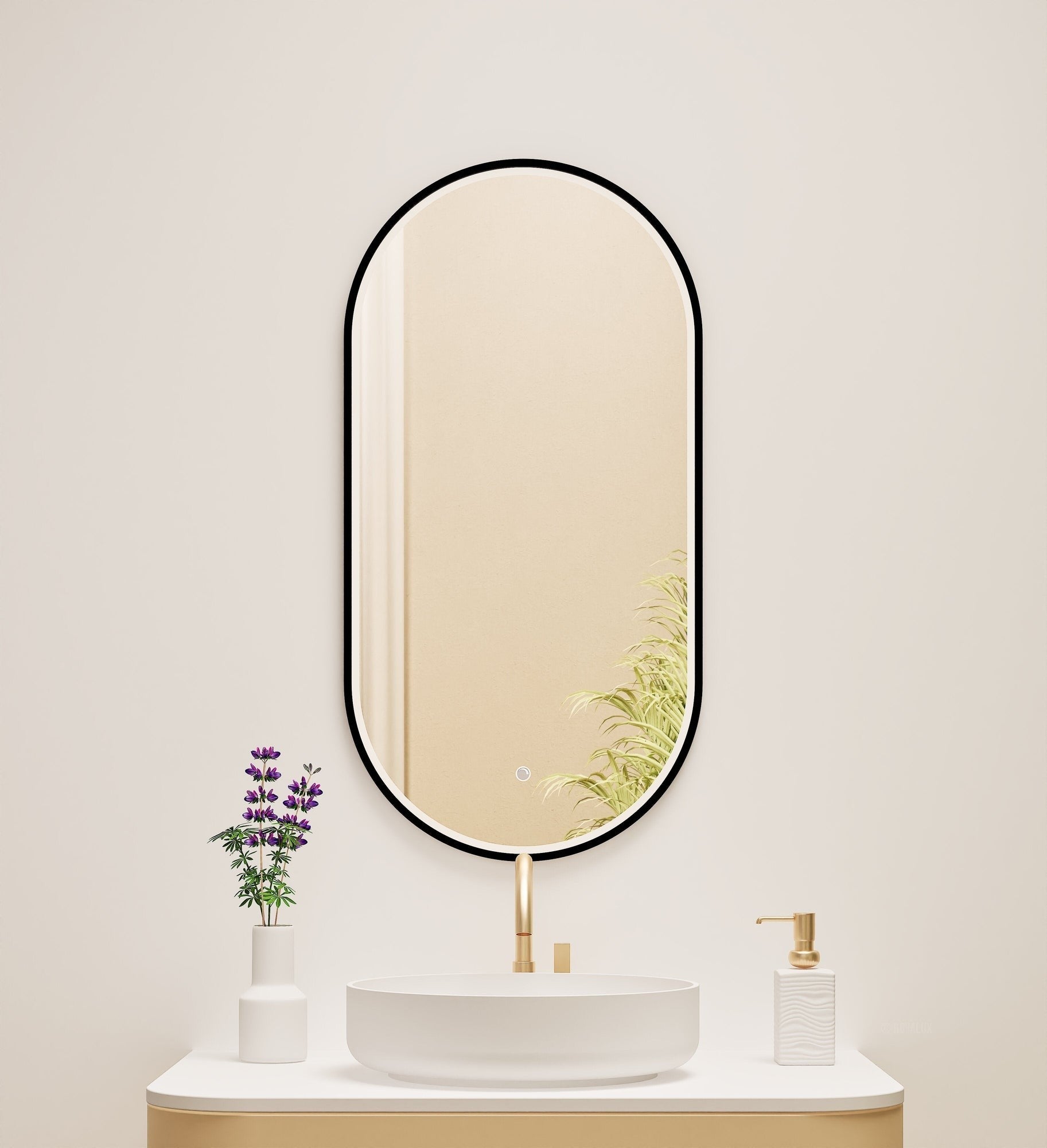 Serenia Evalo Mirror with Integrated LED Lighting - ROVALUX