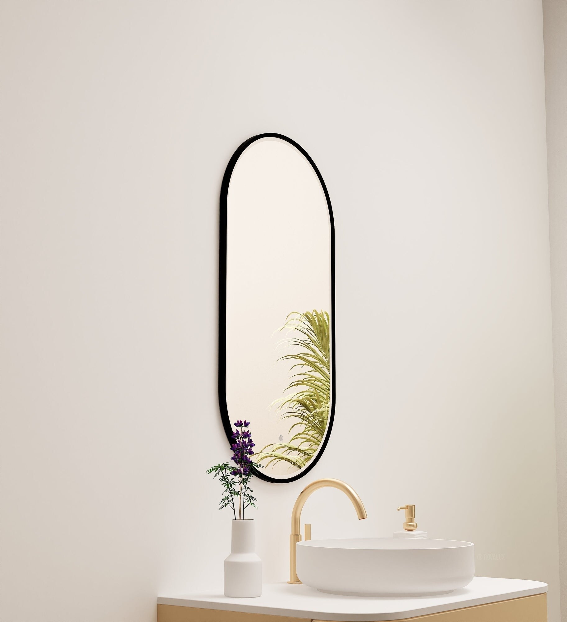 Serenia Evalo Mirror with Integrated LED Lighting - ROVALUX