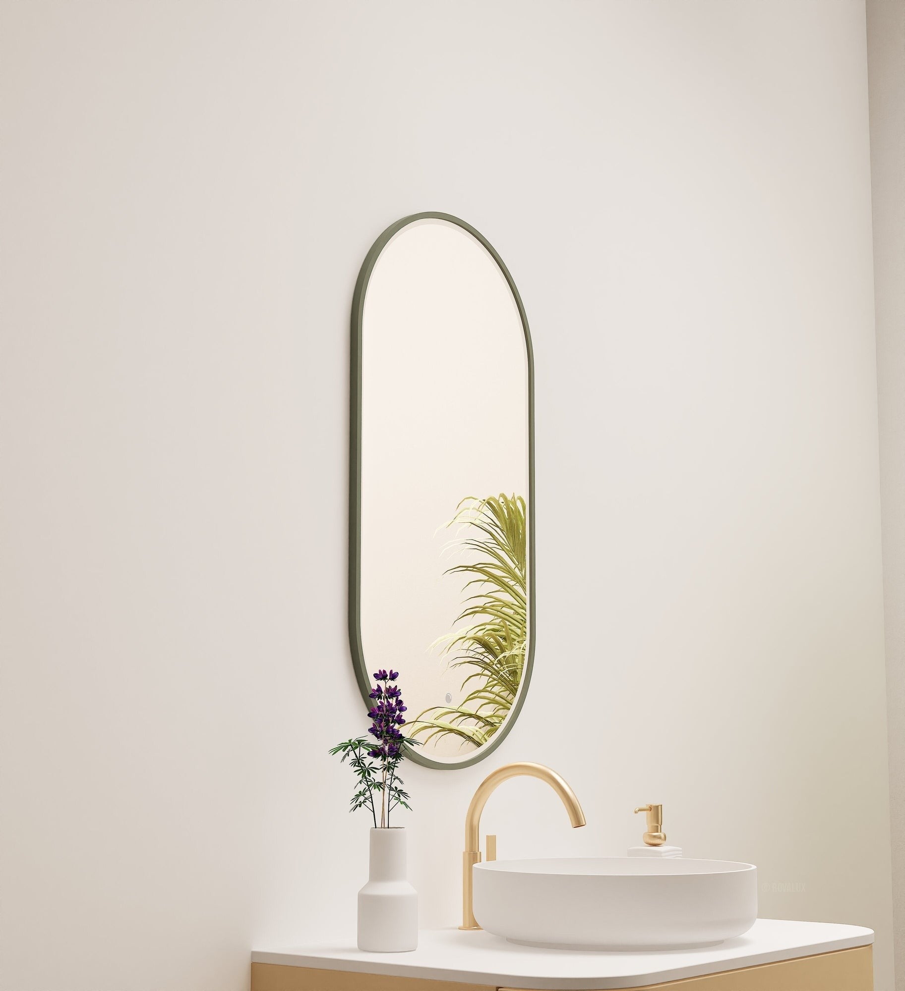 Serenia Evalo Mirror with Integrated LED Lighting - ROVALUX