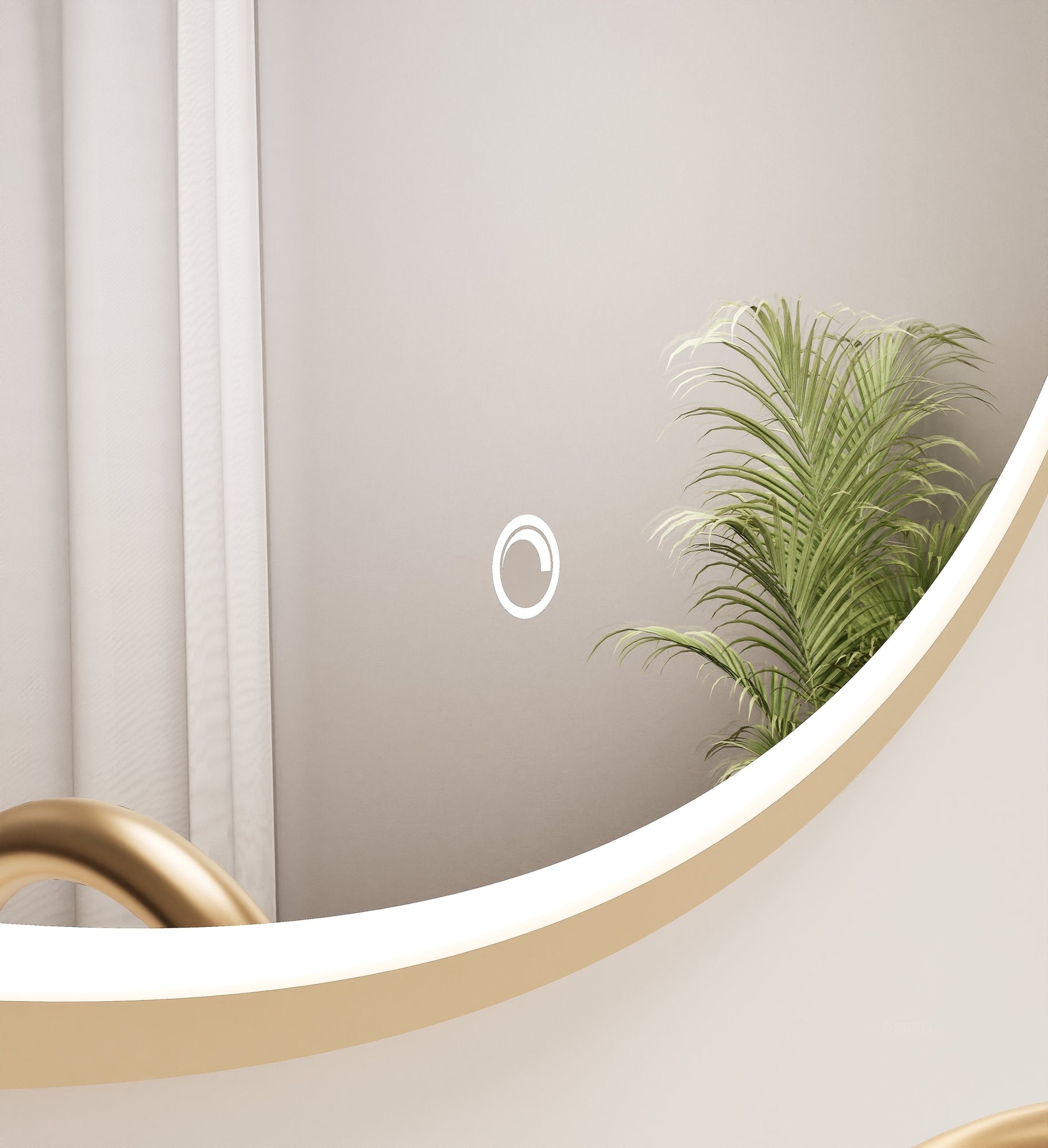 Serenia Luno Mirror with Integrated LED Lighting - ROVALUX