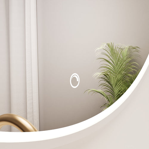 Serenia Luno Mirror with Integrated LED Lighting - ROVALUX