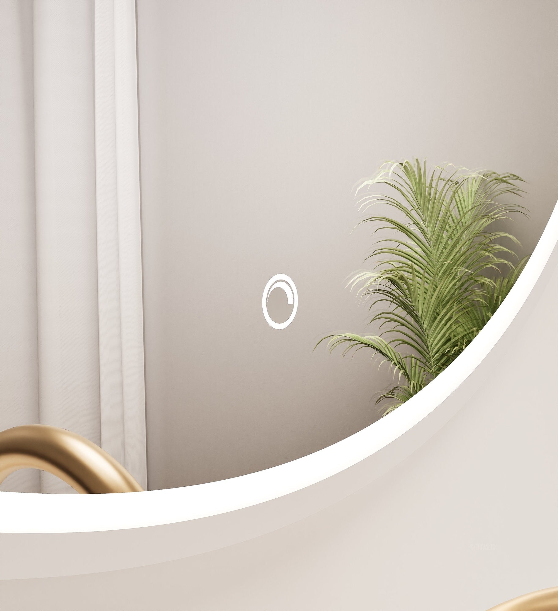 Serenia Luno Mirror with Integrated LED Lighting - ROVALUX