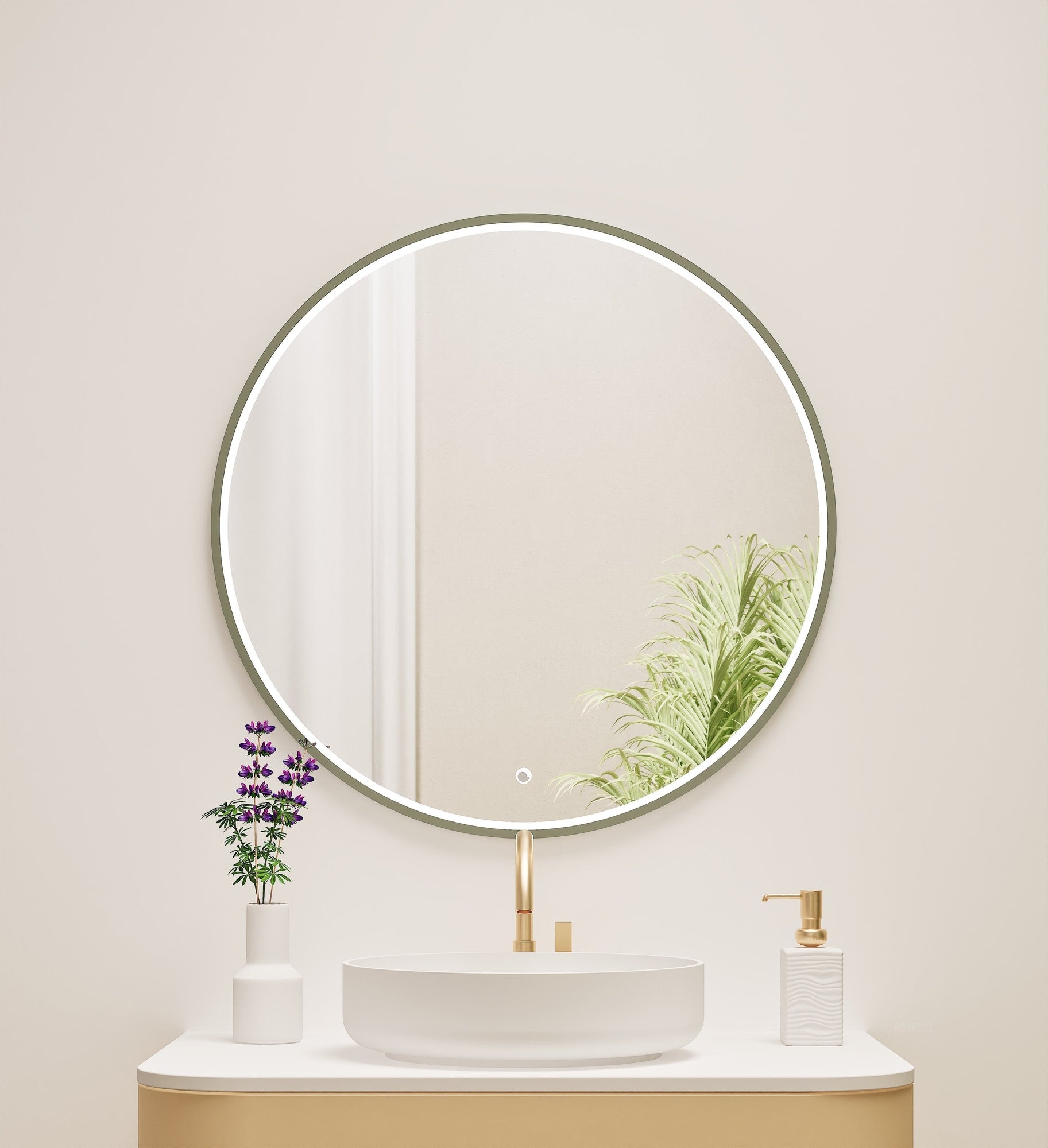 Serenia Luno Mirror with Integrated LED Lighting - ROVALUX