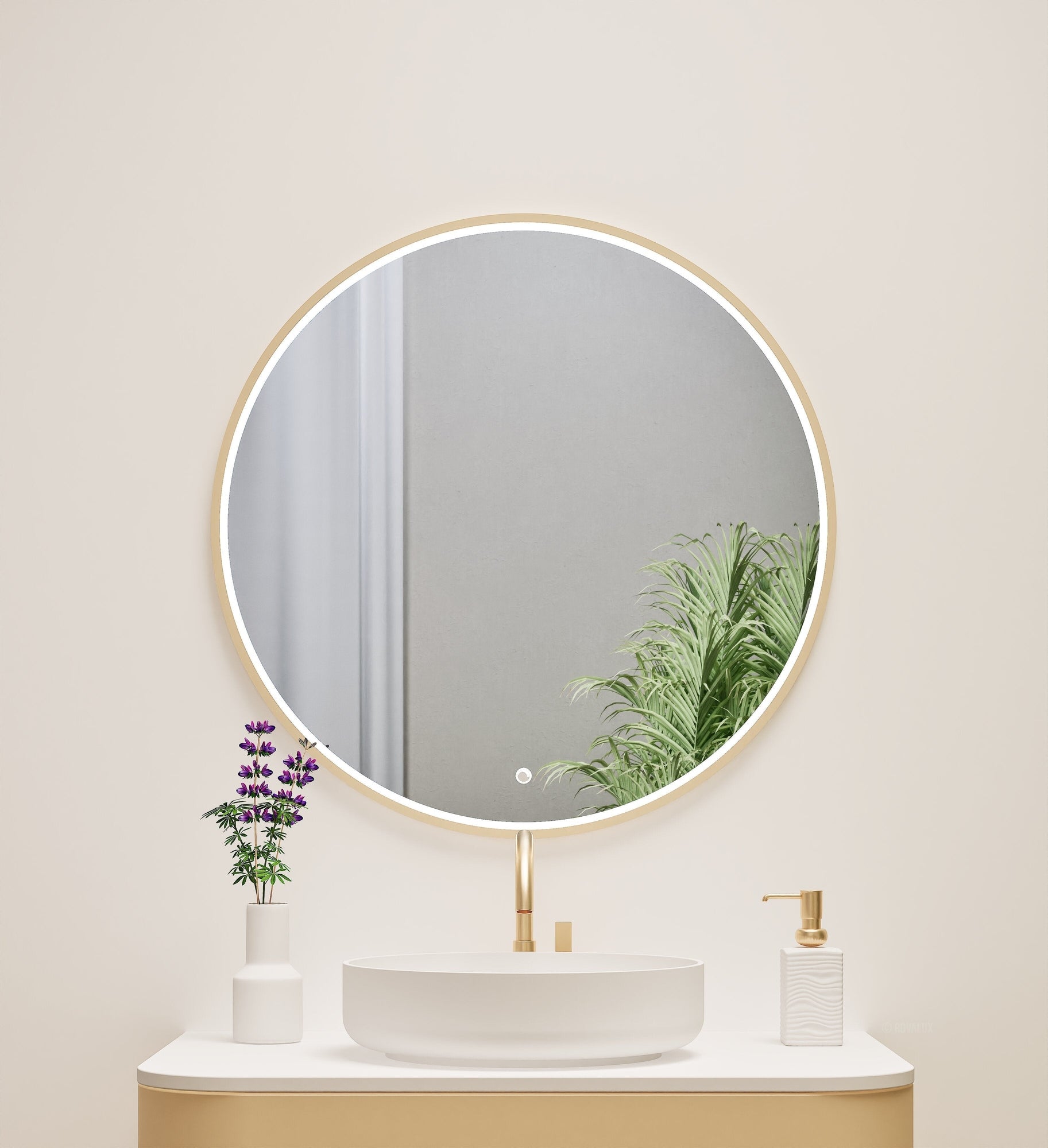 Serenia Luno Mirror with Integrated LED Lighting - ROVALUX